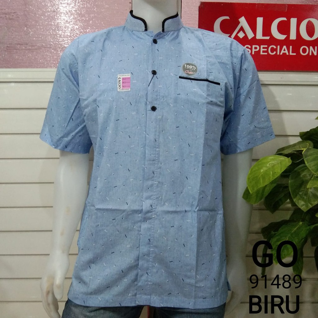 gof CALCIO SHIRT REGULER Kemeja cowok lengan pendek 100% Original!