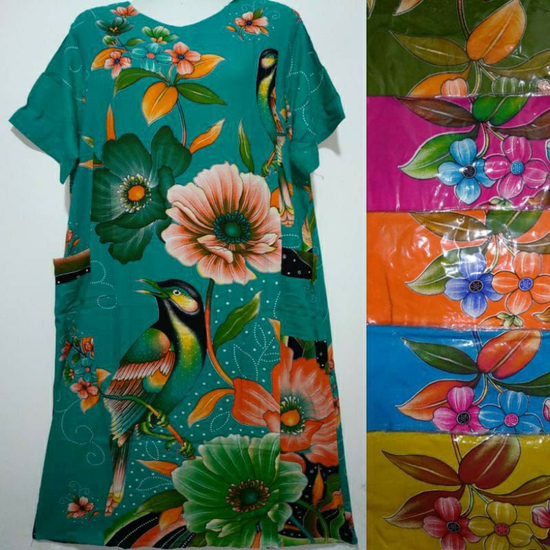 Daster kencana ungu model 25 label biru ORIGINAL