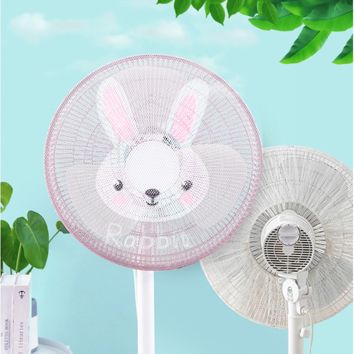 Pengaman Kipas Angin Fan Cover Jaring Penutup Pelindung JAri Anak Bermotif Lucu Bisa Dicuci