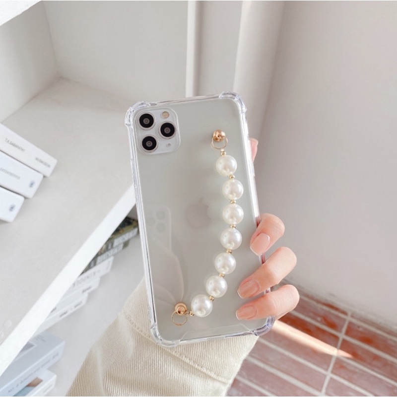 Chain grip Mutiara include case  ALL PHONE TYPES SAMSUNG OPPO A33 A03 A10 A22 M62 A53 RENO 4 5 6 Pro