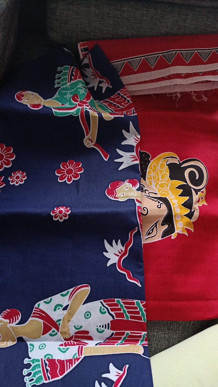Kain Batik Solo Wayang Kode D517