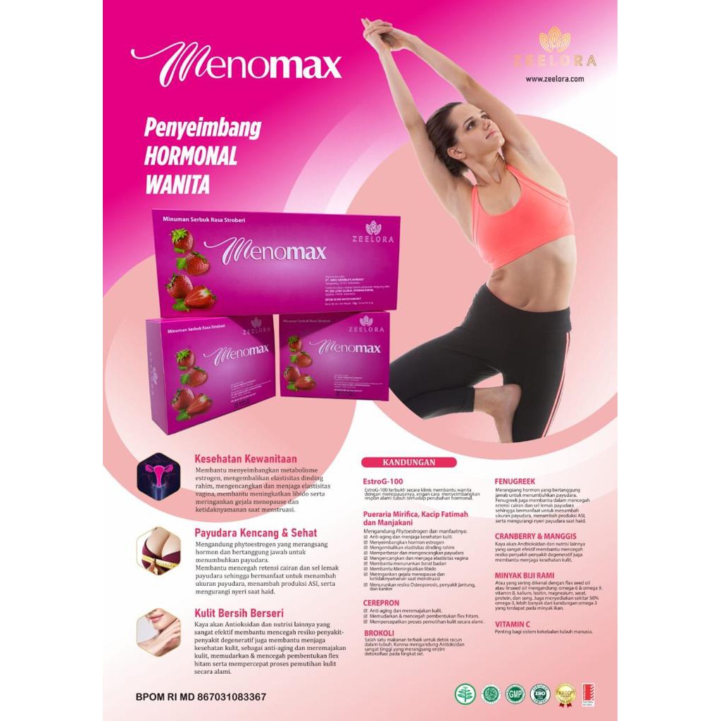 Zeelora MenoMax Mengstabilkan Hormon Wanita