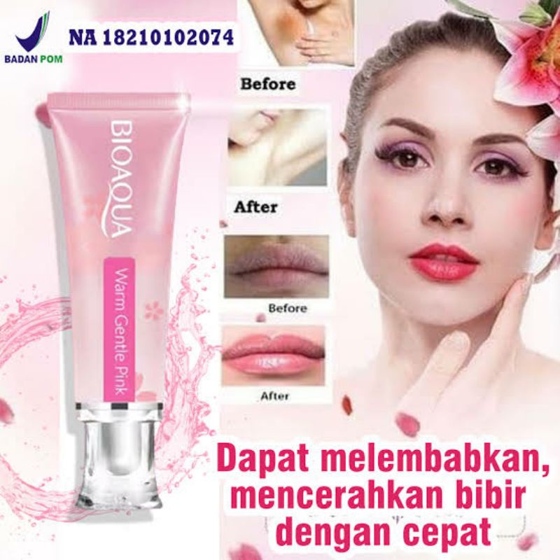 BIOAQUA NENHONG PINK GENTLE GEL ORIGINAL BPOM - PEMUTIH KETIAK PEMERAH BIBIR