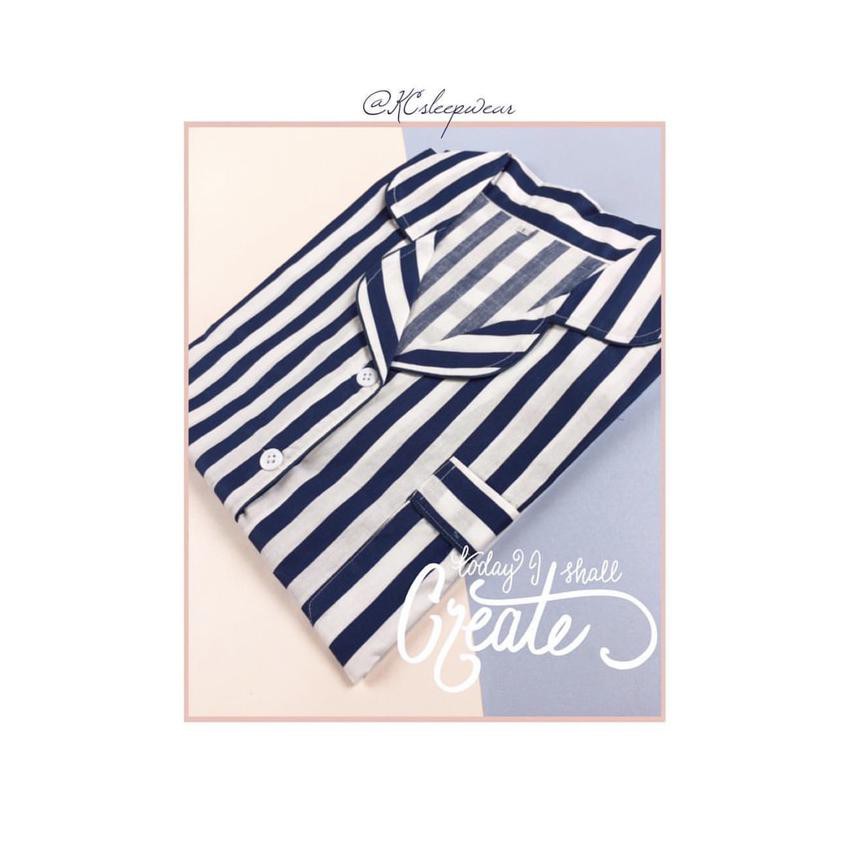 3Pcs Piyama Anak Baju Celana Tidur Perempuan Pajamas Katun Satin Nav