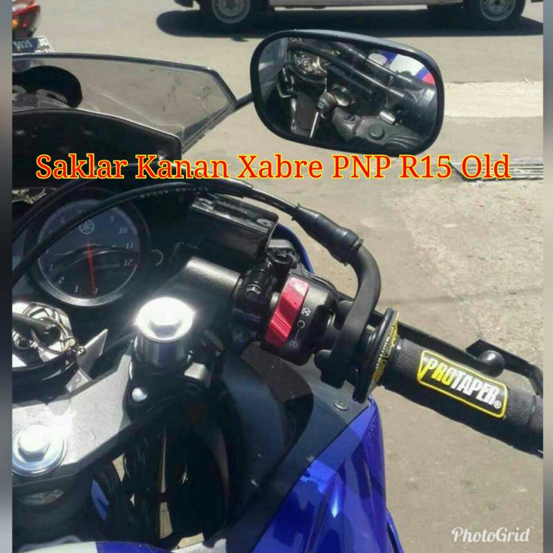 Holder Saklar Switch Kanan Yamaha Xabre Xaber Original YGP PNP Old R15 Lama Saklar Kanan R15 V2