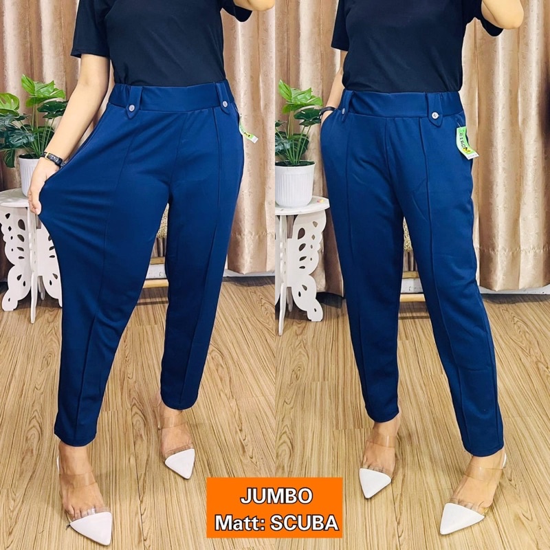 (Polos) CELANA ALL SIZE CEWEK / CELANA JUMBO CEWEK / CELANA POLOS HITAM / CELANA SCUBA PREMIUM / CELANA ELASTIS / Celana Panjang wanita / CELANA HARIAN / CELANA KAIN / CELANA PANJANG JUMBO