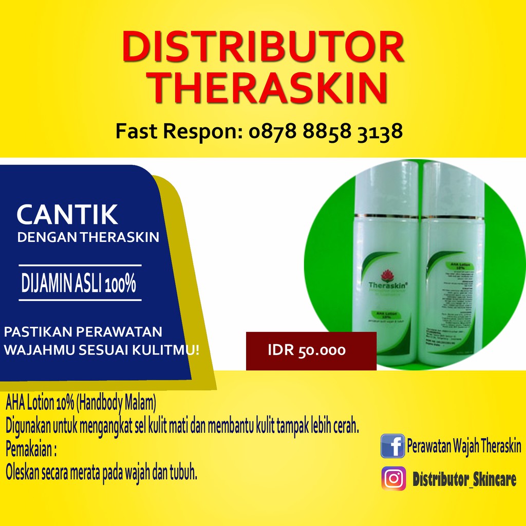 Theraskin AHA Lotion 10% (HB Malam)