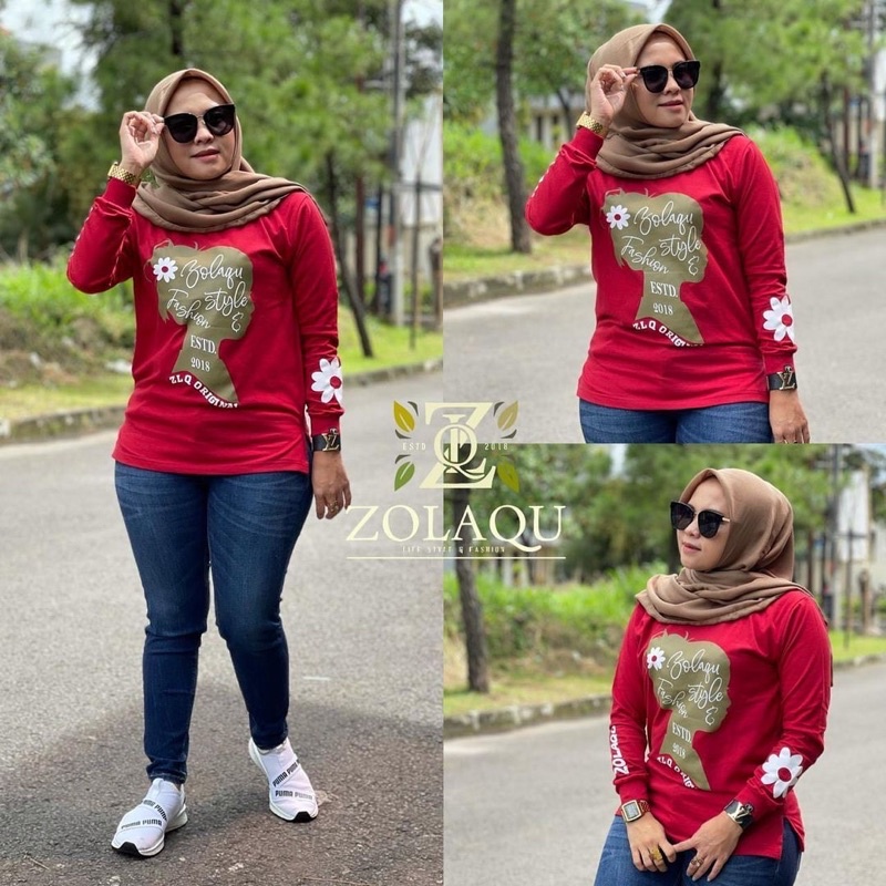 Zolaqu Ori Terbaru Zolaqu Kaos Wanita Zolaqu Jumbo Fashion wanita