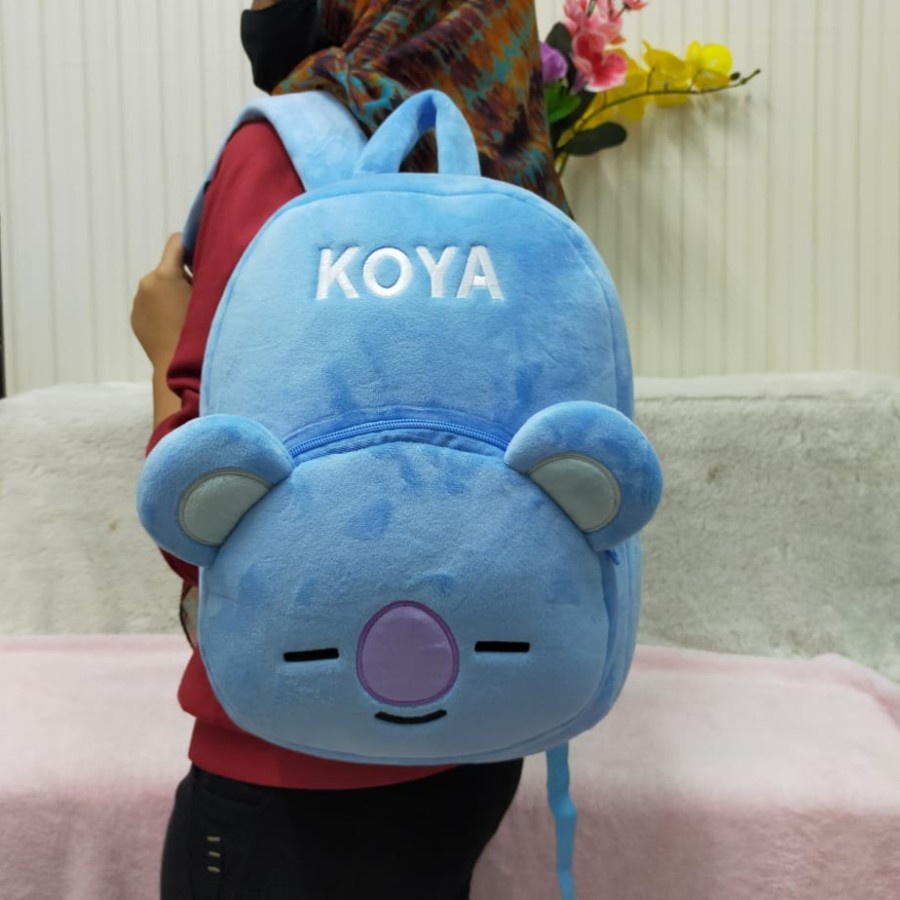 tas ransel besar sekolah anak boneka bts chimmy koya shooky chooky van mang tk sd paud smp RJ