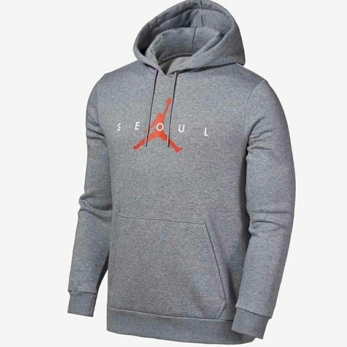 gray jordan zip up hoodie