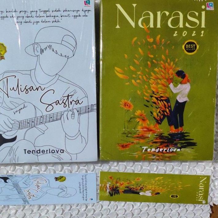 ♠️ NOVEL TULISAN SASTRA NARASI 2021 TENDERLOVA +PEMBATAS BACA + BUBLE WRAP buruan