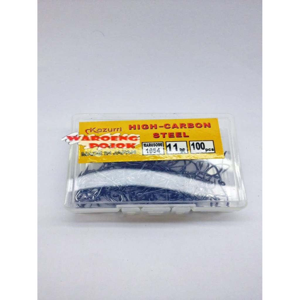 Mata kail Kazurri Carbon Steel no 11 isi 100pcs