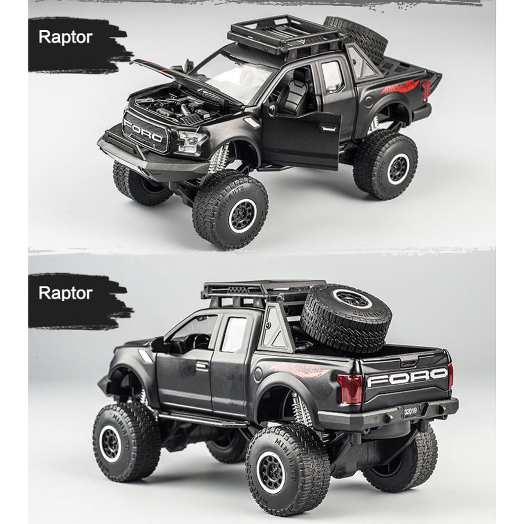 DIECAST MINIAUTO MOBIL FORD RAPTOR 150 TOP MODEL METAL COLLECTION 1:32 ORIGINAL