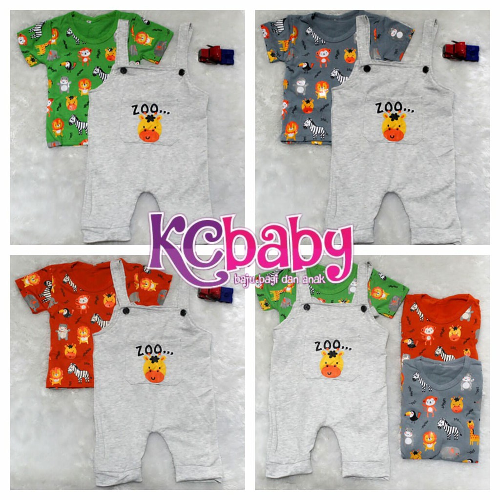 Setelan Jumpsuit Anak Laki Laki - Celana Kodok Zoo