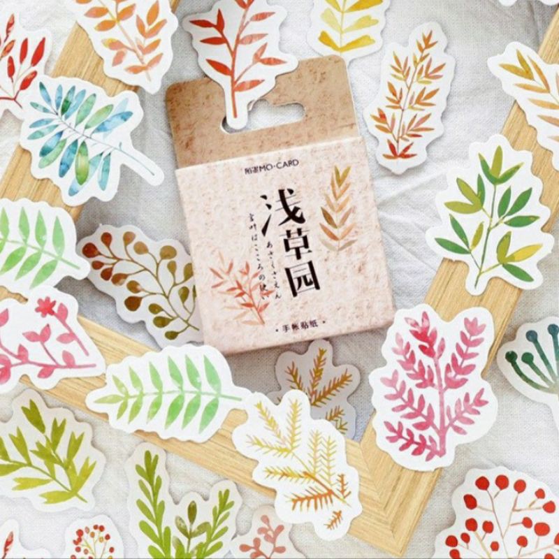 

45 pcs Sticker Motif Hutan Foggy untuk dekorasi Scrapbook