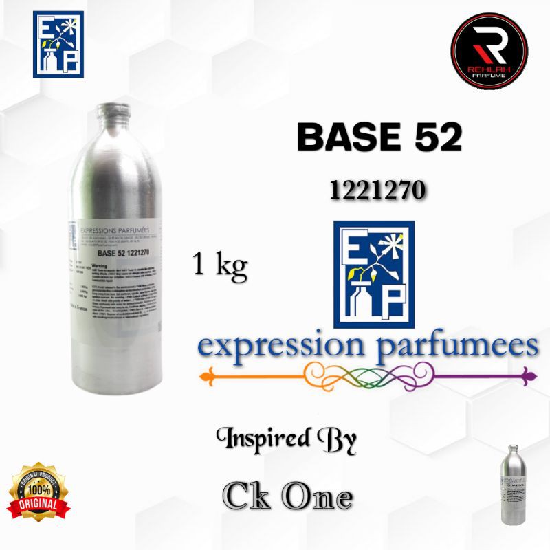 BASE 52 BY EP BIBIT PARFUM AROMA SEARAH CK ONE .KEMASAN SEGEL 1KG ORI
