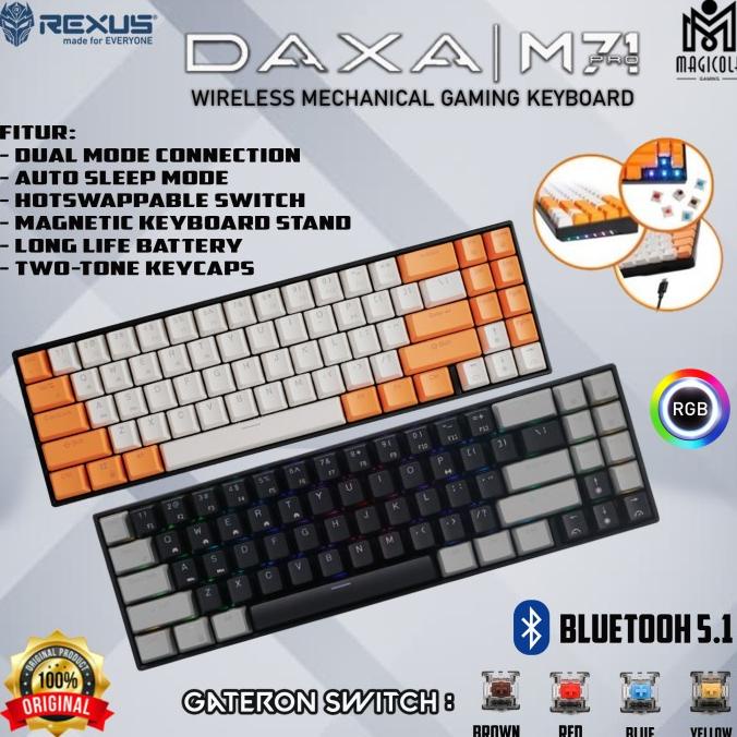 Rexus DAXA M71 Pro - Gaming Keyboard Termurah