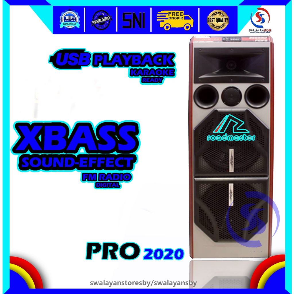 SPEAKER BLUETOOTH KARAOKE ROADMASTER PRO 2020 GARANSI RESMI