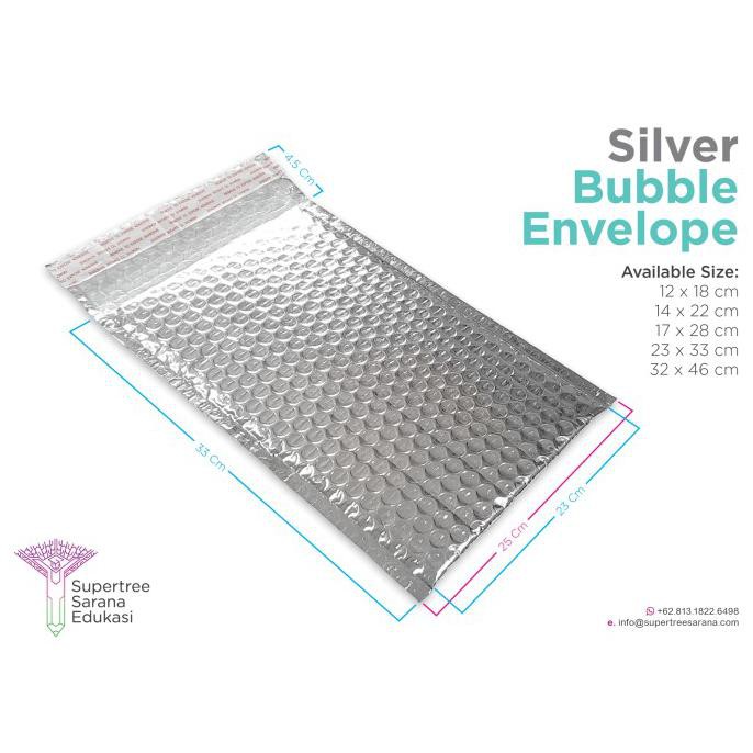 

Amplop Bubble Silver Foil 23 x 33 Cm (Isi 25 lembar)