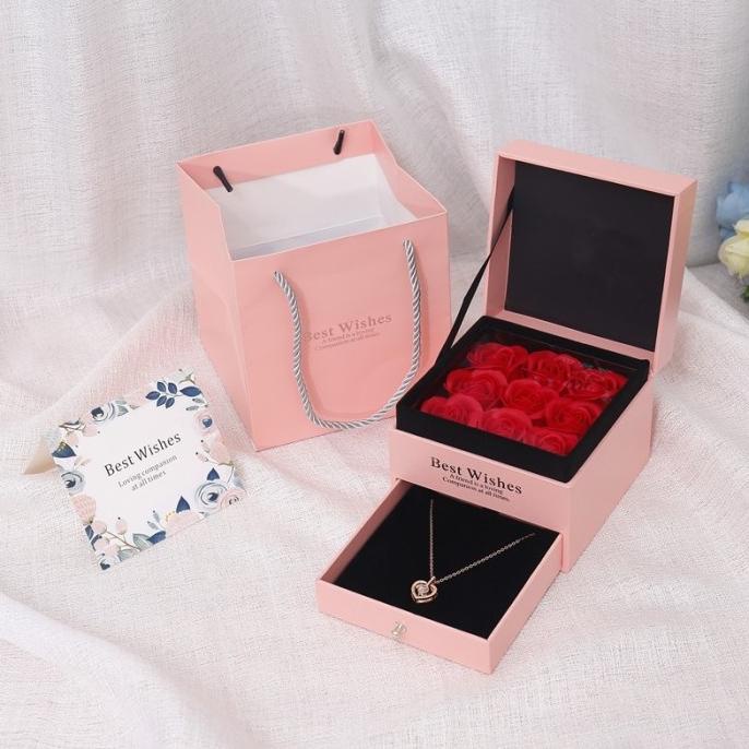 

[COD] Kotak Hadiah Everrose kotak kado kalung Original Arctic Deer - Everrose pink [COD]