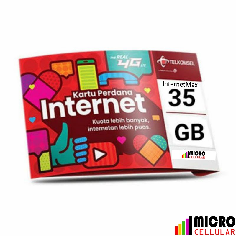 Kartu Perdana Telkomsel InternetMAX 35 GB (30 Hari) - Kuota Lokal Palembang