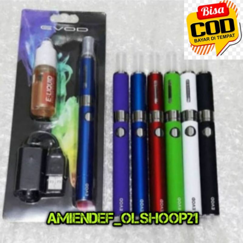 Pulpen &amp; pena tinta Terbaru model panjang Vapee Vapoor Evod 1100Mah Full Set Siap Pakai