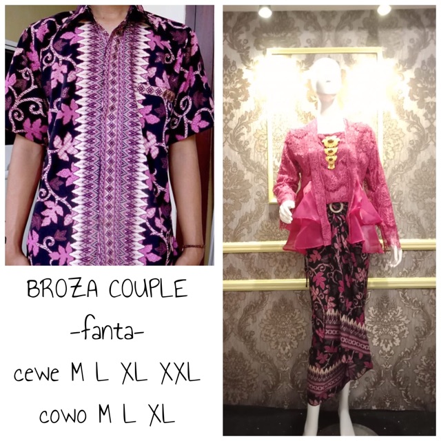 KUTUBARU COUPLE BROZA / KEBAYA TUNANGAN / KEBAYA MODERN