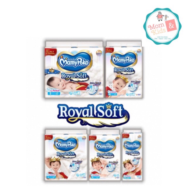 Mamypoko Royal Soft Tape NB62 / S60 / M56 / L48 / XL40 / XXL32