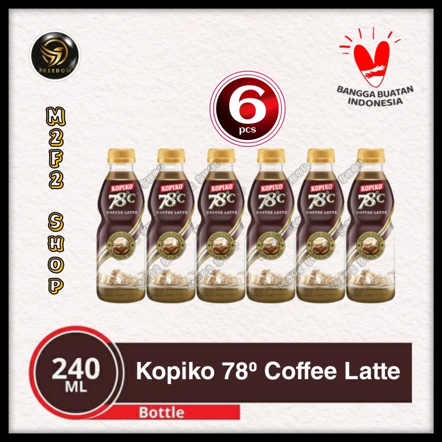 

Kopiko 78° C Coffe Latte Botol Pet - 240 ml (Kemasan 6 Pcs)