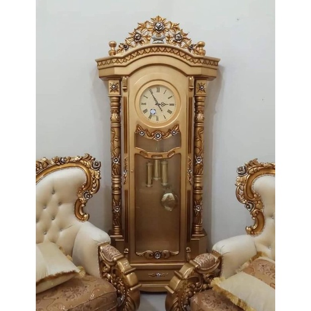 ALMARI JAM MEWAH JATI JEPARA