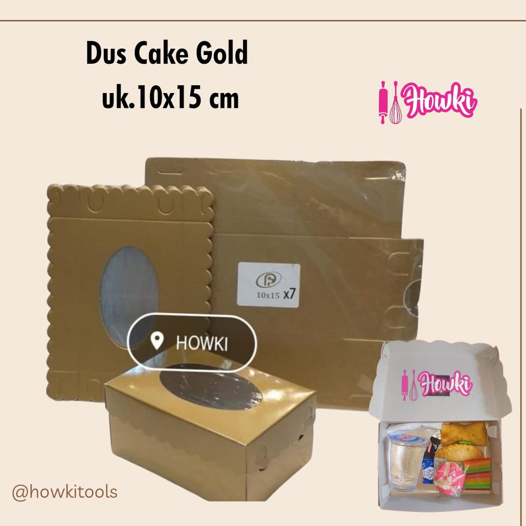 

Dus Cake Gold 15x10 isi 10pc