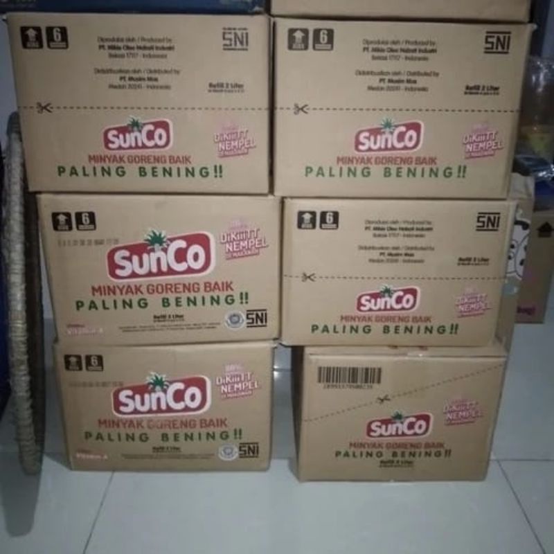 

Minyak Goreng Sunco 2liter murah 1karton isi 6pcs minyak goreng murah meriah