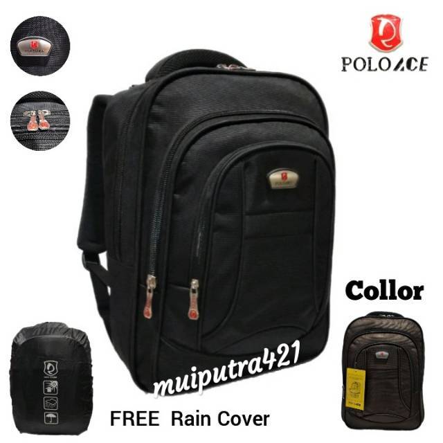 Tas Ransel Polo Ace Laptop Backpack Sekolah Kerja 9064