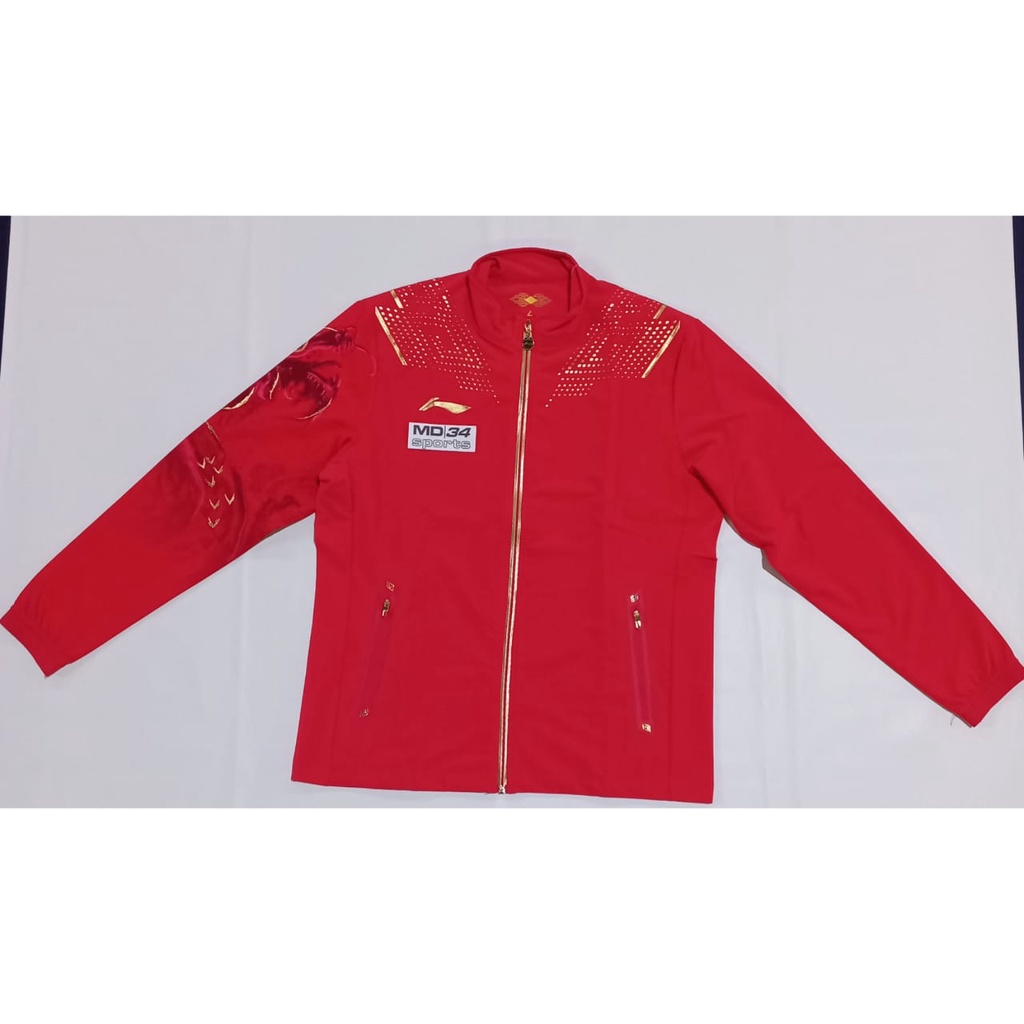 JAKET LI-NING MERAH SIZE L - ORIGINAL TEAM CHINA OLIMPIADE TOKYO 2020