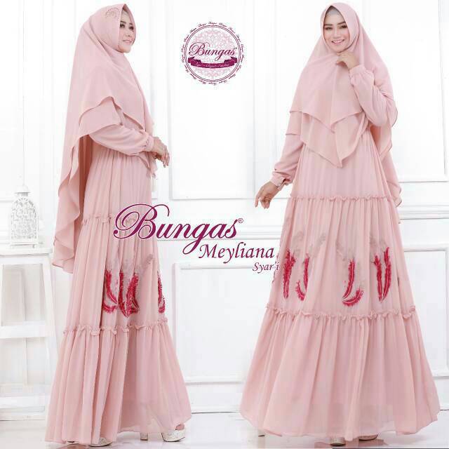 MEYLIANA Syar'i Dress Original by BUNGAS Fashion.⁣