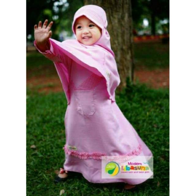 Gamis anak 8 tahun thariya by moslem libasuna