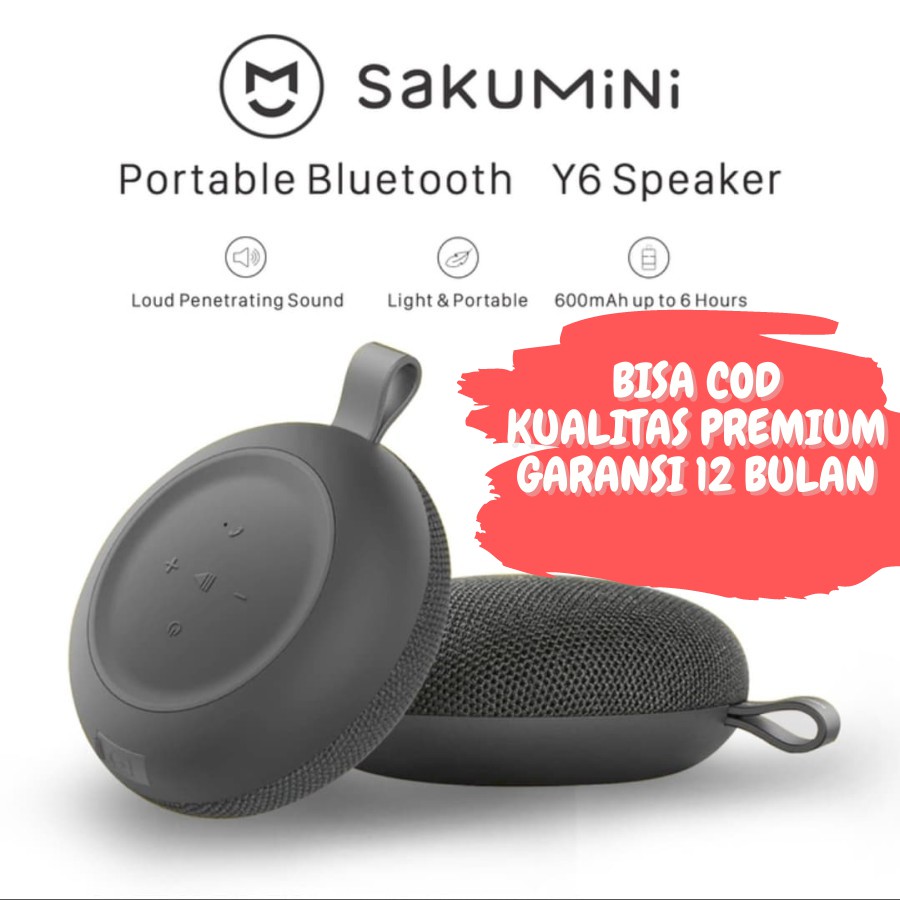 Speaker bluetooth wireless sakumini Y6 Round