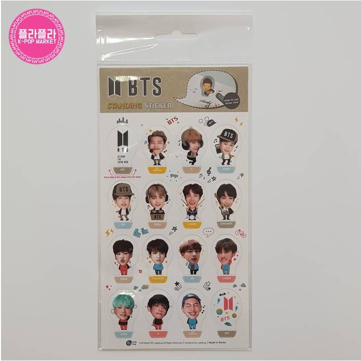 Standing Sticker K-POP Big Bang BTS EXO Girls Generation Ikon Song Joongki