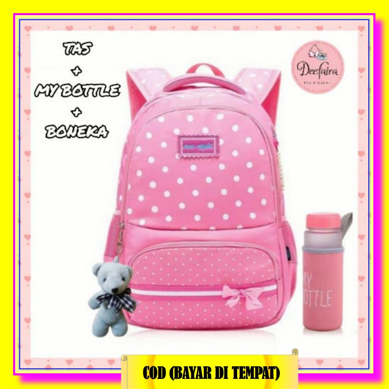 Tas Sekolah Anak Perempuan Sd Smp Sma Kelas 1 2 3 4 5 6 7 8 9 10 11 12 Import Kuliah Kekinian Anti A