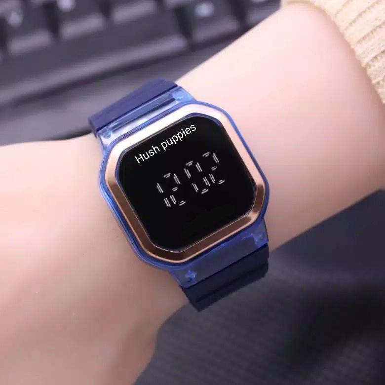 LBA.408 ▫ Jam Tangan Digital Segi Rubber LED Fashion Watch Sprot Warna Karet Jam Murah   S1176