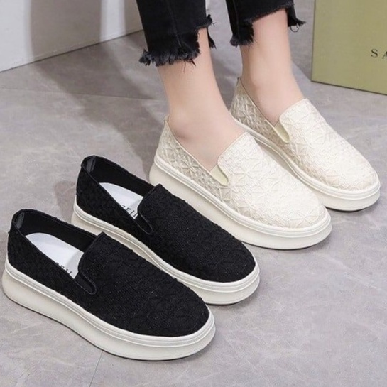 Sepatu Mesh Wedges Davve Import GO21 Sepatu Wanita