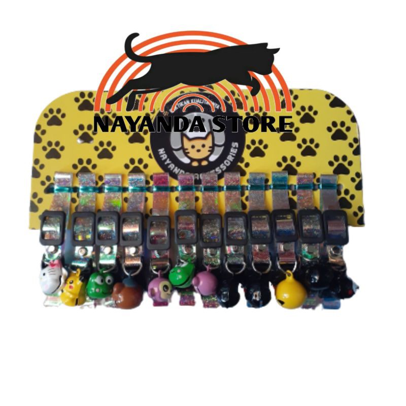 kalung kucing kitten lonceng karakter/kalung kucing kitten/lonceng kucing