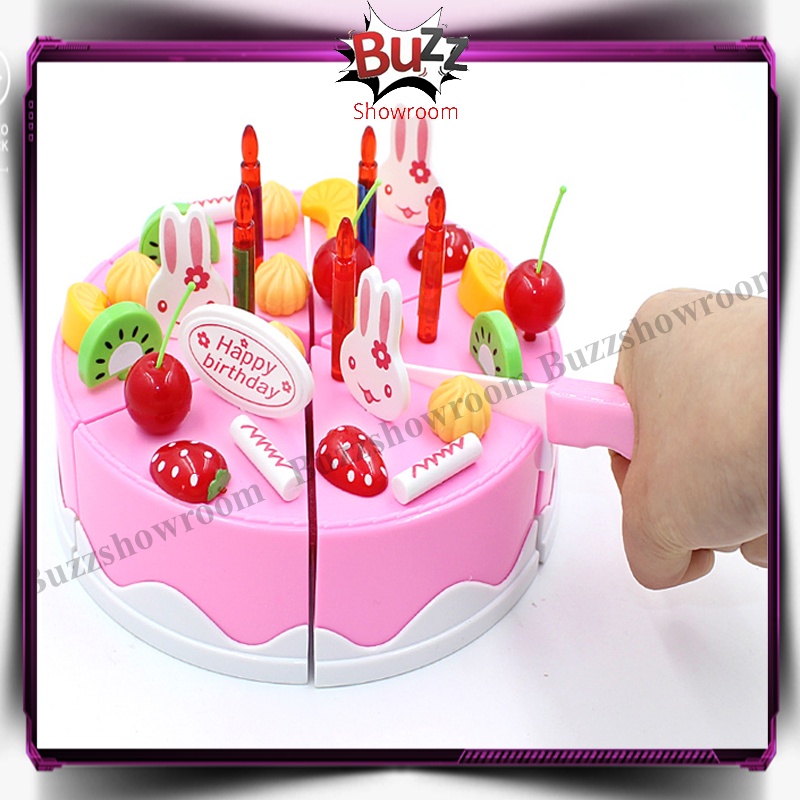 Mainan Birthday Cake Play Set Fruit Dessert Kue Ulang Tahun Besar DIY