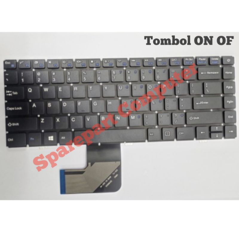 Keyboard Only Sparepart Zyrex Sky 232 Xtreme 14inch