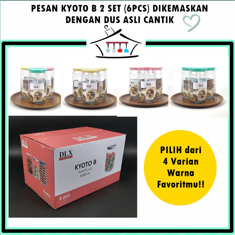 [SET 3 PCS] Toples Kaca DLX  Glass Kyoto B