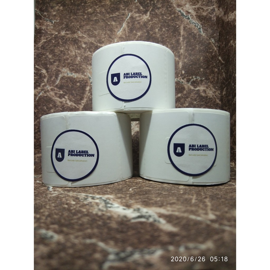 Stiker Thermal 4x3 - Sticker Thermal 4x3 - Label Barcode Thermal 4x3 - Label Thermal 4x3 isi 500 Pcs