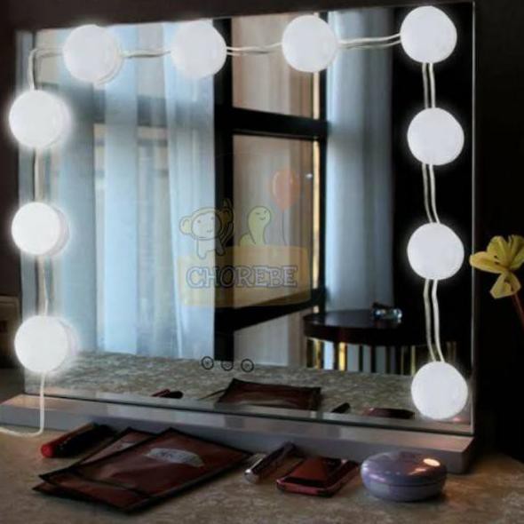 Buy Itfast Set 10 Bulbs Lampu Led Vanity Mirror Kaca Rias Make Up Light String À® Shopee Indonesia