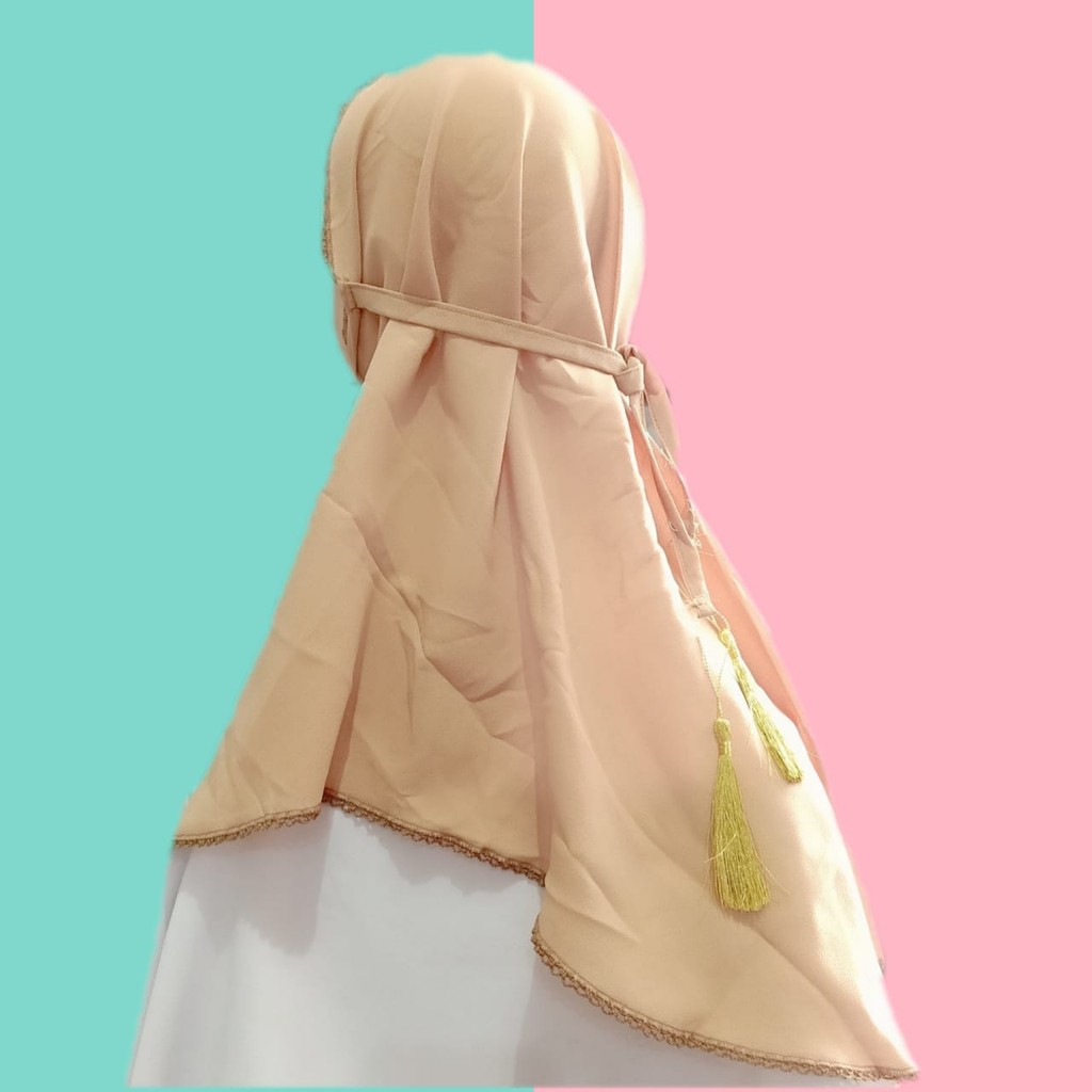 Bergo Maryam Picot Anak Hijab Instant Diamond