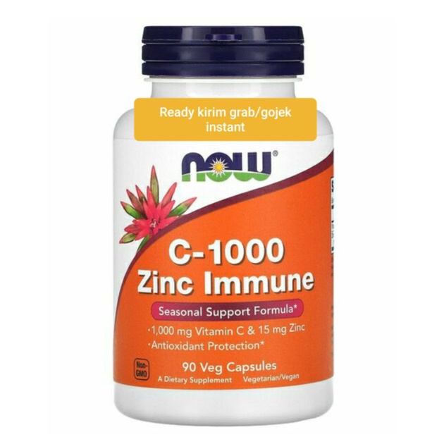 VITAMIN C 1000 PLUS ZINC NOW 90veg CAPSULES