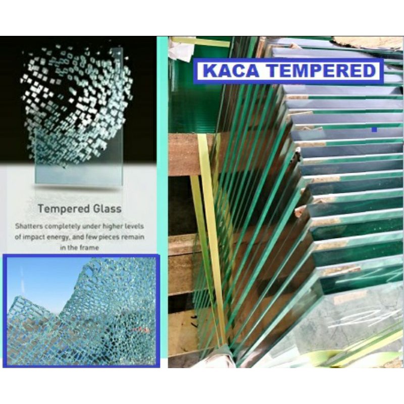  Kaca  Tempered 5  mm  Harga  Clear Polos 6 8 10 12mm 